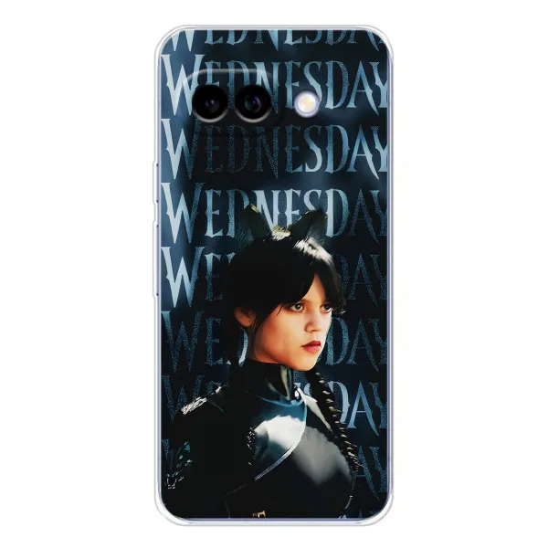 Чехол с принтом «Уэнздей кошка» для Google Pixel 9A