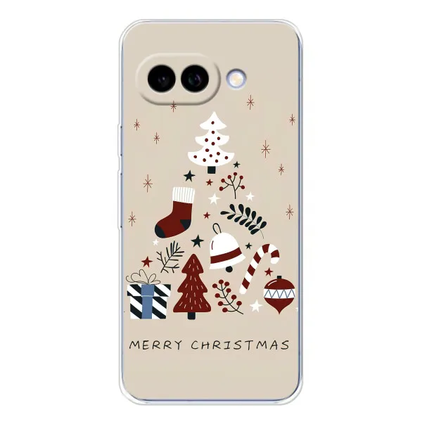 Чехол с принтом «Merry Christmas» для Google Pixel 9A Чехол с принтом «Merry Christmas» для Google Pixel 9A