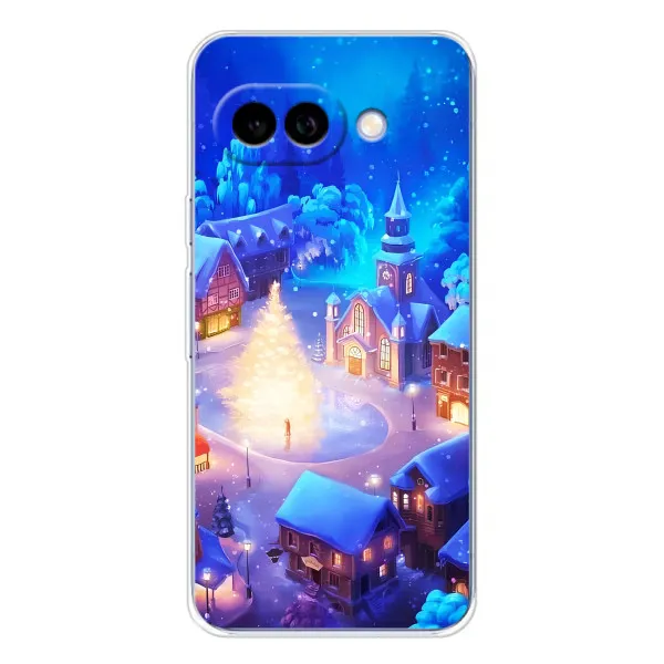 Чехол с принтом «Рождественский город» для Google Pixel 9A Чехол с принтом «Рождественский город» для Google Pixel 9A