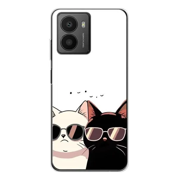 Чехол с принтом «Коты в очках» для HMD Fusion