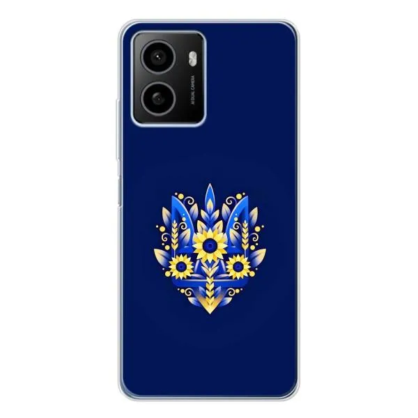 Чехол с принтом «Цветочный Герб» для HMD Pulse Plus
