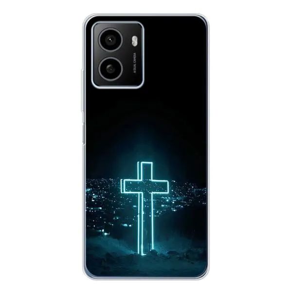 Чехол с принтом «Крест и город» для HMD Pulse Plus
