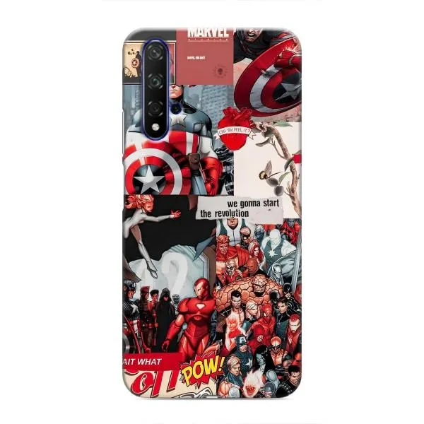 Чехол с принтом «Марвел Комикс» для Huawei Honor 20 Чехол с принтом «Марвел Комикс» для Huawei Honor 20