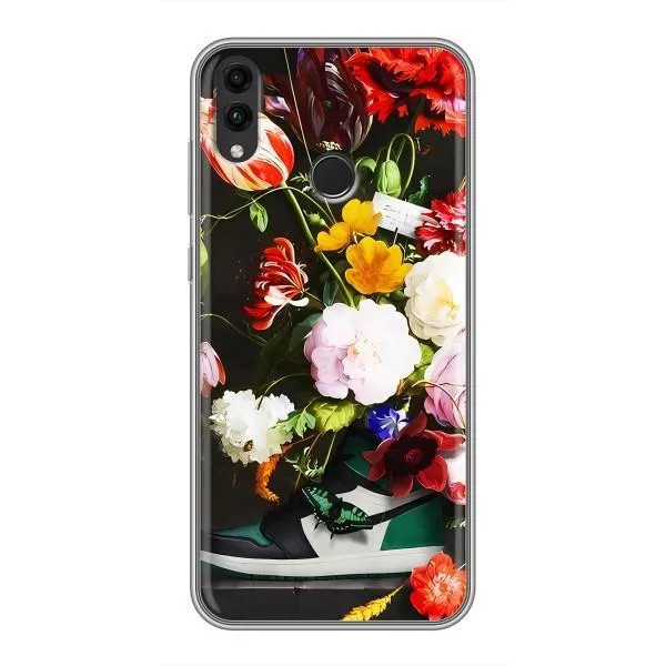 Чехол с принтом «Nike цветы» для Huawei Honor 8C