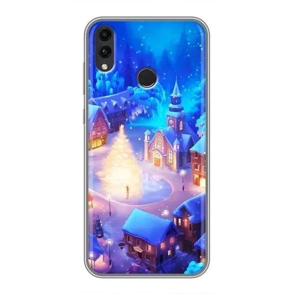Чехол с принтом «Рождественский город» для Huawei Honor 8C Чехол с принтом «Рождественский город» для Huawei Honor 8C