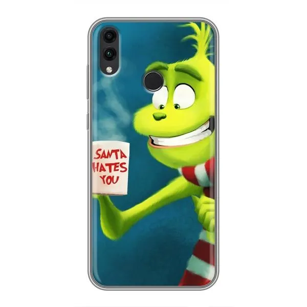 Чехол с принтом «Зеленый Гринч» для Huawei Honor 8C Чехол с принтом «Зеленый Гринч» для Huawei Honor 8C