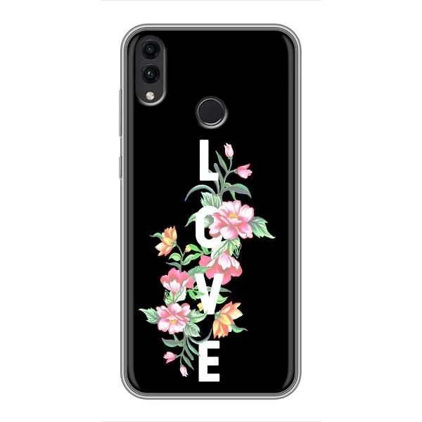 Чехол с принтом «Цветы LOVE» для Huawei Honor 8X Max Чехол с принтом «Цветы LOVE» для Huawei Honor 8X Max