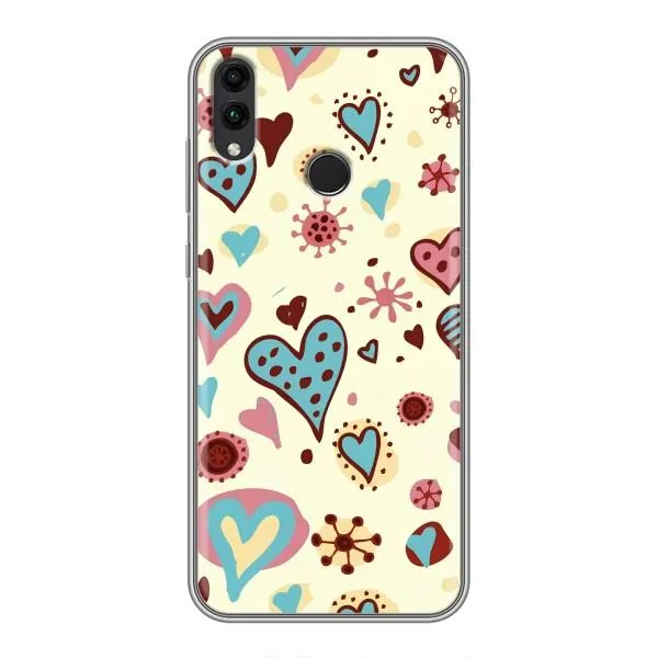 Чехол с принтом «Сердечки» для Huawei Honor 8X Max Чехол с принтом «Сердечки» для Huawei Honor 8X Max