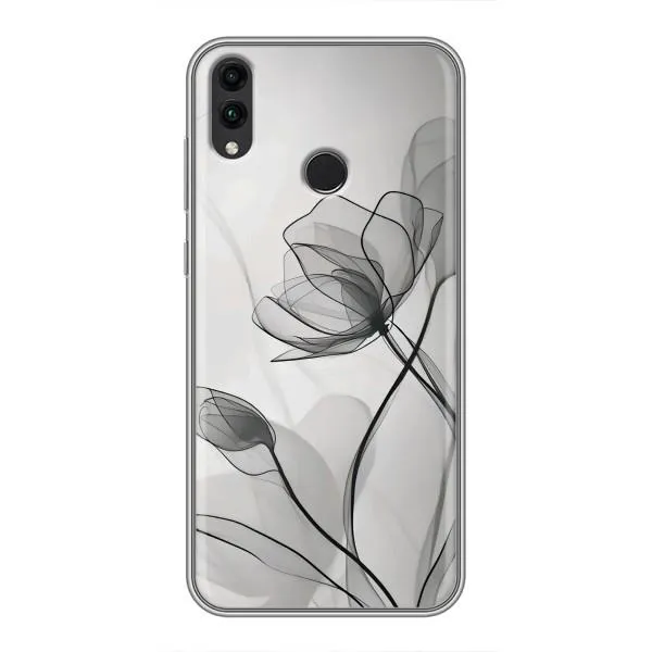 Чехол с принтом «Черные цветы» для Huawei Honor 8X Max Чехол с принтом «Черные цветы» для Huawei Honor 8X Max