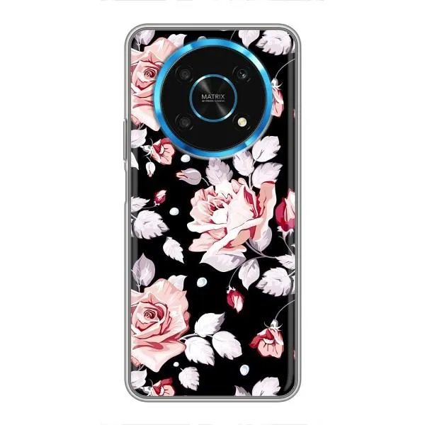 Чехол с принтом «Цветочки на черном» для Huawei Honor Magic 5 Lite 5G Чехол с принтом «Цветочки на черном» для Huawei Honor Magic 5 Lite 5G