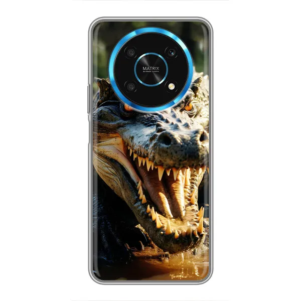 Чехол с принтом «Опасный крокодил» для Huawei Honor Magic 5 Lite 5G