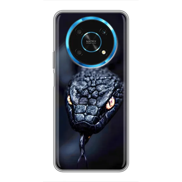 Чехол с принтом «Черная змея» для Huawei Honor Magic 5 Lite 5G