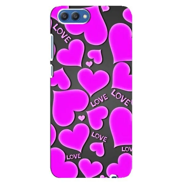 Чехол с принтом «Pink hearts» для Huawei Honor 10 (COL-AL00)