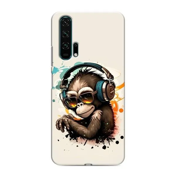Чехол с принтом «Макака в наушниках» для Huawei Honor 20 Pro