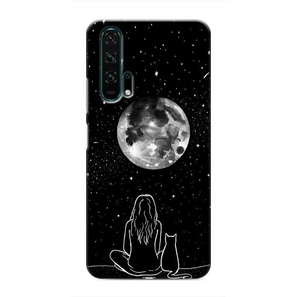 Чехол с принтом «Девушка с котом» для Huawei Honor 20 Pro