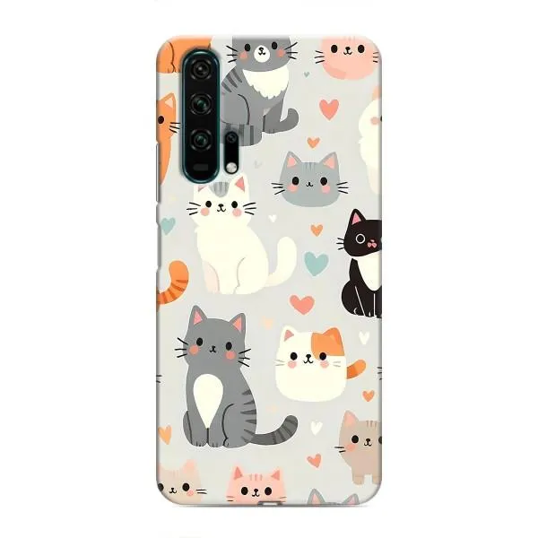Чехол с принтом «Коллаж котов» для Huawei Honor 20 Pro