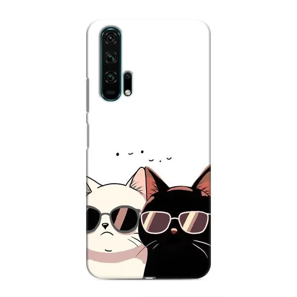 Чехол с принтом «Коты в очках» для Huawei Honor 20 Pro