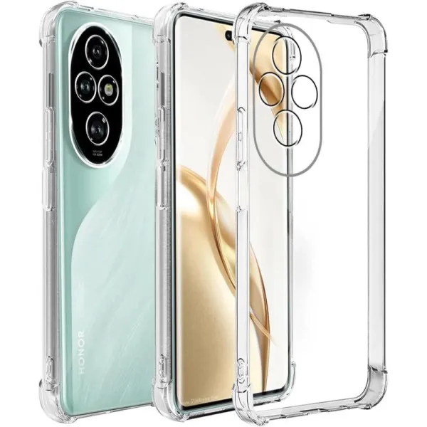TPU чехол GETMAN Ease logo усиленные углы Full Camera для Honor 200 — Прозрачный — фото 1 TPU чехол GETMAN Ease logo усиленные углы Full Camera для Honor 200 — Прозрачный — фото 1