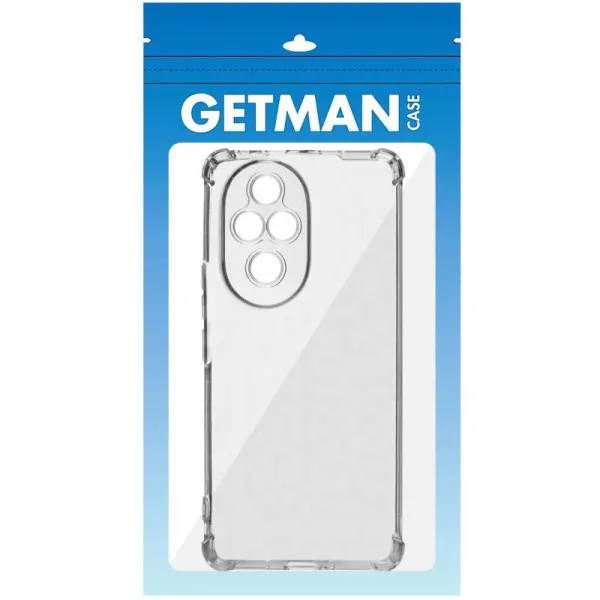TPU чехол GETMAN Ease logo усиленные углы Full Camera для Honor 200 — Прозрачный — фото 3 TPU чехол GETMAN Ease logo усиленные углы Full Camera для Honor 200 — Прозрачный — фото 3