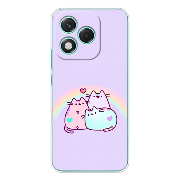 Чехол с принтом «Радужные котики» для Huawei Honor 400 Lite