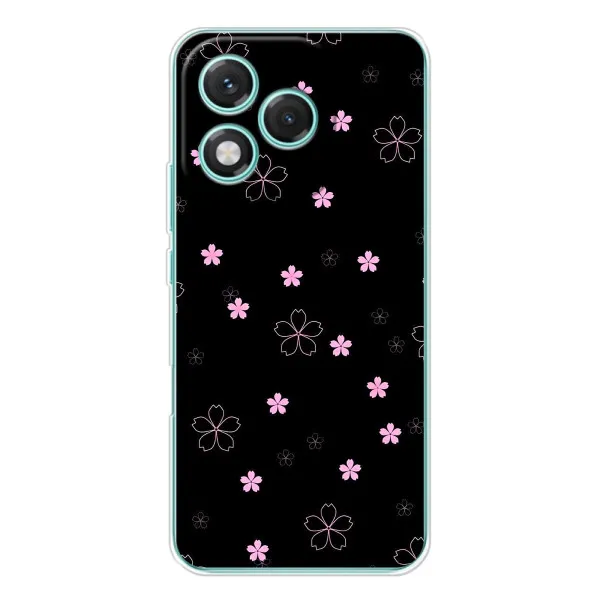 Чехол с принтом «Розовые цветы на черном» для Huawei Honor 400 Lite