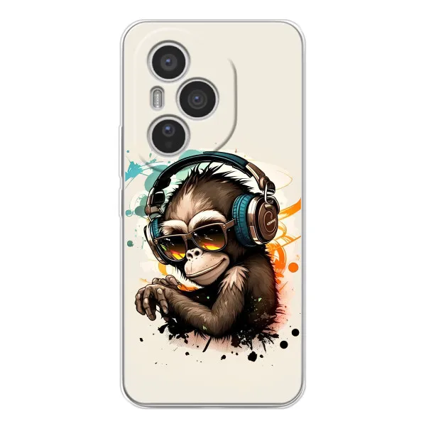 Чехол с принтом «Макака в наушниках» для Huawei Honor 400 Pro