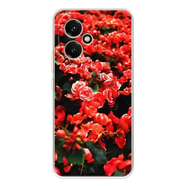Чехол с принтом «Цветы красные» для Huawei Honor 400