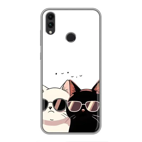 Чехол с принтом «Коты в очках» для Huawei Honor 8X