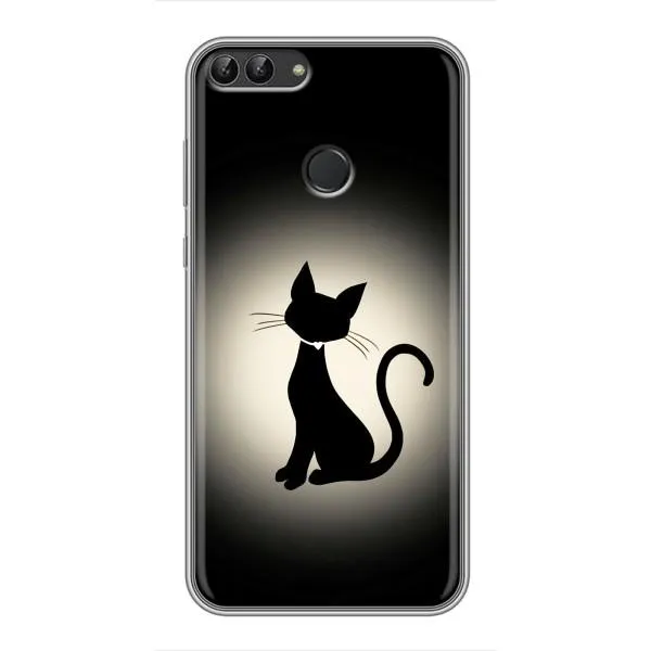Чехол с принтом «Силуэт котика» для Huawei Honor 9 Lite