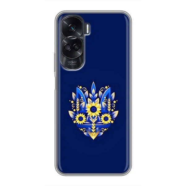Чехол с принтом «Цветочный Герб» для Huawei Honor 90 Lite Чехол с принтом «Цветочный Герб» для Huawei Honor 90 Lite