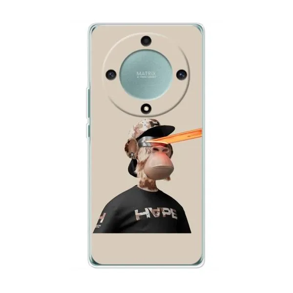 Чехол с принтом «обезьяна NFT в очках» для Huawei Honor Magic 5 Lite 5G