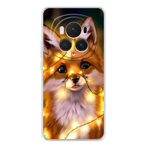 Чехол с принтом «Лисичка в гирляндах» для Huawei Honor Magic 7 Pro