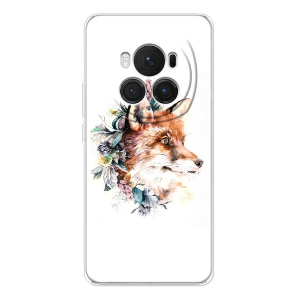 Чехол с принтом «Лисичка в цветочках» для Huawei Honor Magic 7 Pro