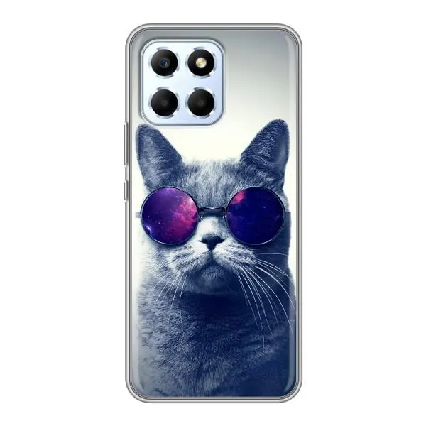 Чехол с принтом «Стильный кот» для Huawei Honor X6