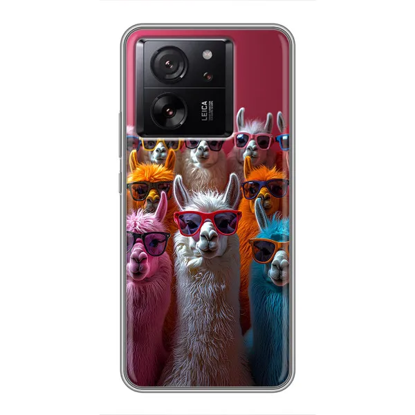 Чехол с принтом «Ламы в очках» для Huawei Honor X6b Чехол с принтом «Ламы в очках» для Huawei Honor X6b