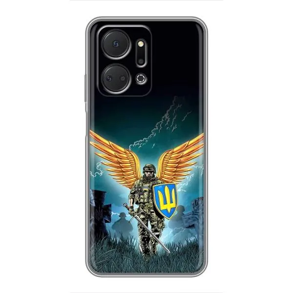 Чехол с принтом «Солдат ЗСУ» для Huawei Honor X7a Чехол с принтом «Солдат ЗСУ» для Huawei Honor X7a