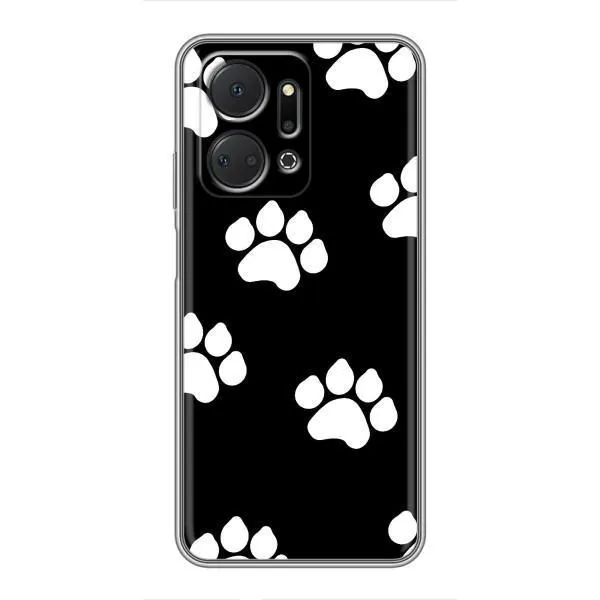 Чехол с принтом «Следы собаки» для Huawei Honor X7a