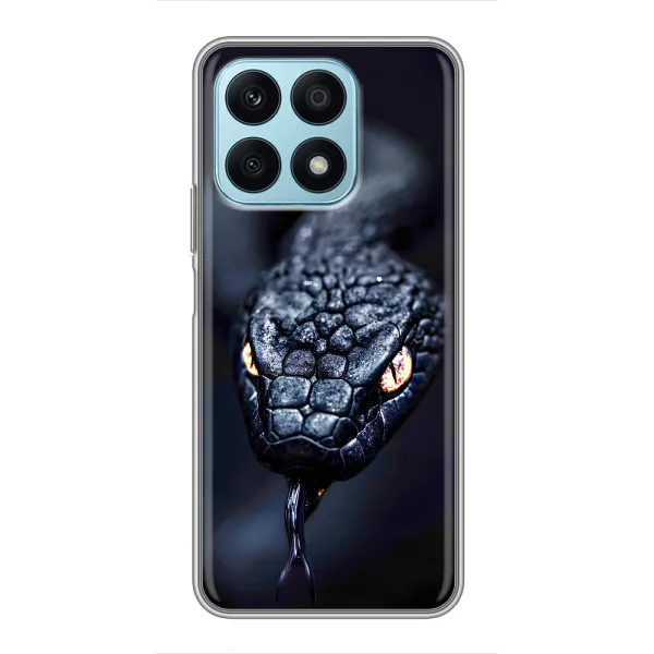 Чехол с принтом «Черная змея» для Huawei Honor X8a Чехол с принтом «Черная змея» для Huawei Honor X8a
