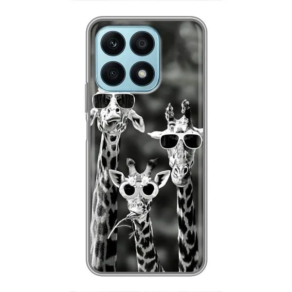 Чехол с принтом «Жирафы в очках» для Huawei Honor X8a Чехол с принтом «Жирафы в очках» для Huawei Honor X8a