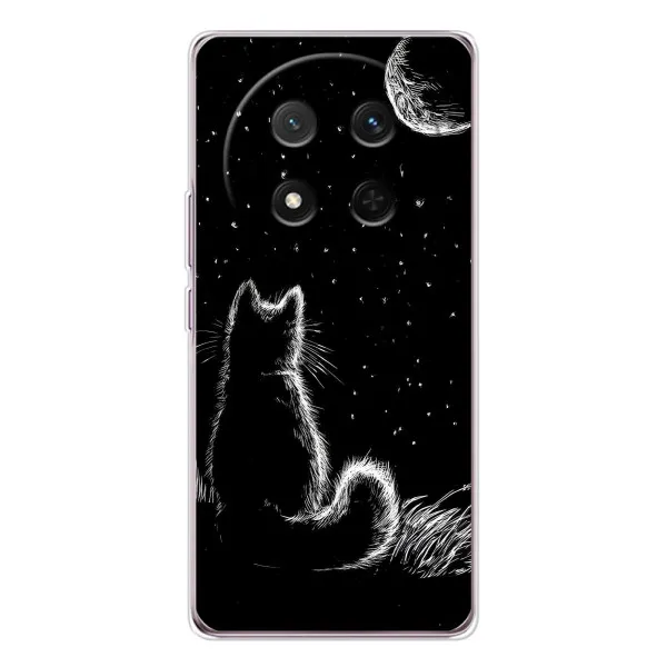 Чехол с принтом «Котик и луна» для Huawei Honor X9c Чехол с принтом «Котик и луна» для Huawei Honor X9c