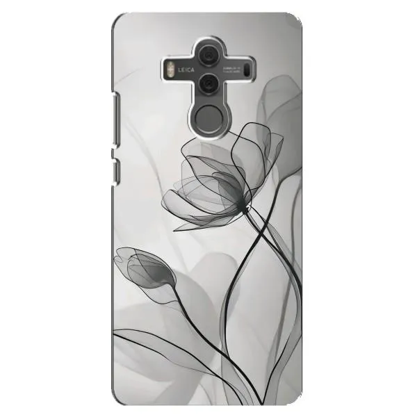 Чехол с принтом «Черные цветы» для Huawei Mate 10