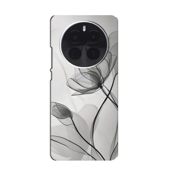 Чехол с принтом «Черные цветы» для Huawei Mate 80 Pro Max Wind