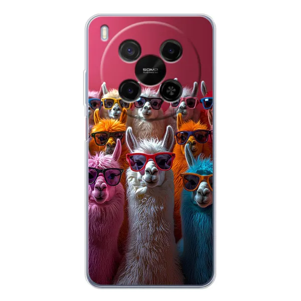 Чехол с принтом «Ламы в очках» для Huawei Mate 80 Pro Max Чехол с принтом «Ламы в очках» для Huawei Mate 80 Pro Max