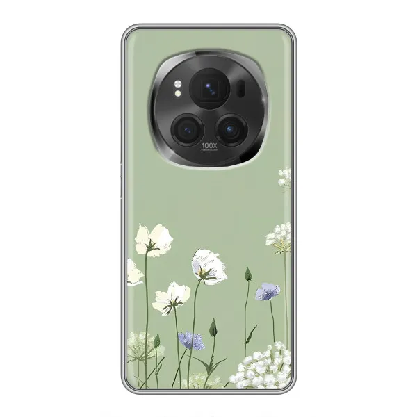 Чехол с принтом «Цветы на зеленом» для Huawei Mate 80 RS Ultimate