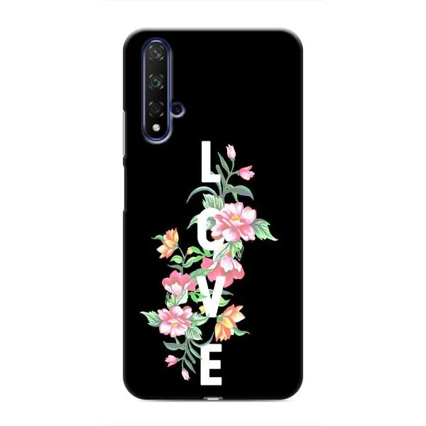 Чехол с принтом «Цветы LOVE» для Huawei Nova 5T