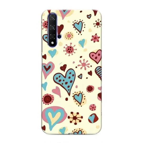Чехол с принтом «Сердечки» для Huawei Nova 5T