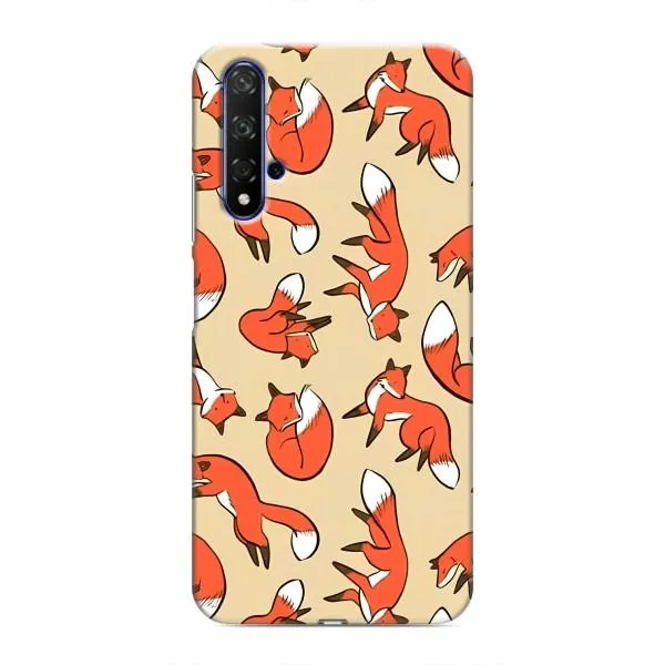 Чехол с принтом «Лисички» для Huawei Nova 5T