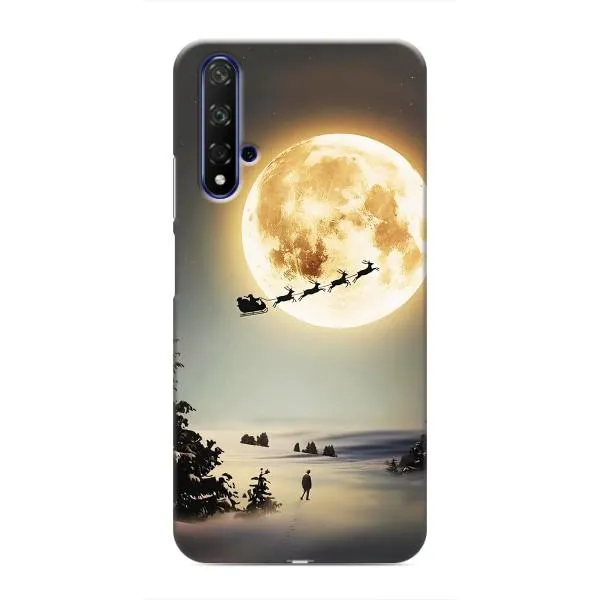 Чехол с принтом «Санта на луне» для Huawei Nova 5T