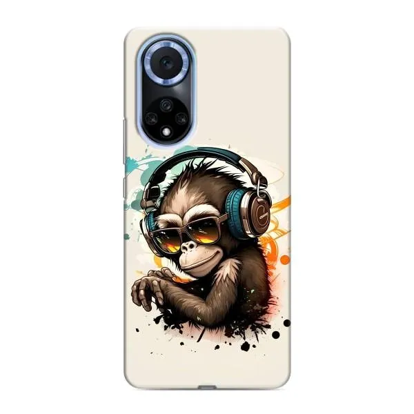 Чехол с принтом «Макака в наушниках» для Huawei Nova 9 SE Чехол с принтом «Макака в наушниках» для Huawei Nova 9 SE