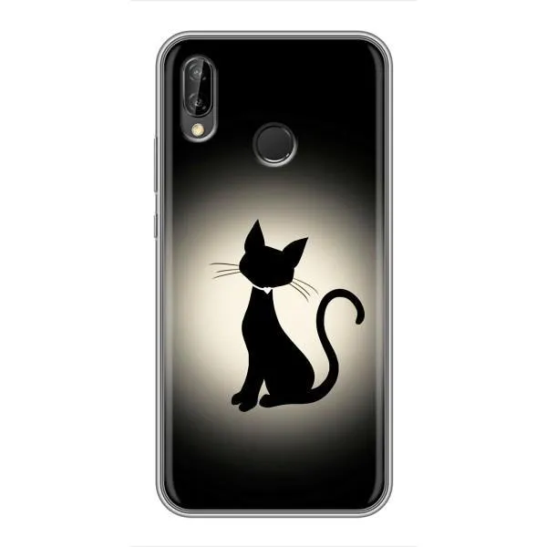 Чехол с принтом «Силуэт котика» для Huawei P Smart 2019 Чехол с принтом «Силуэт котика» для Huawei P Smart 2019